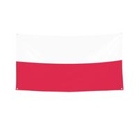 The Polish-Flag Bannière de toile de fond pour événements et fêtes 178 x 89 cm