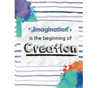 The Power of Words Notebook - " Imagination is the Beginning of Creation" | Inspirational Quote Color Journal | Includes QR Code for Relaxing Playlist | Perfect for Journaling, Art, & Mindfulness