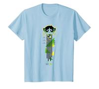 The Powerpuff Girls Buttercup Streak T-Shirt, Enfant, Bleu Céleste, 10 Ans