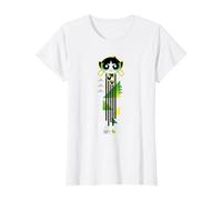 The Powerpuff Girls Buttercup Streak T-Shirt, Femme, Blanc, L