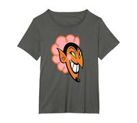 The Powerpuff Girls Him Devil Face T-Shirt, Femme Grandes Tailles, Asphalte, 4X
