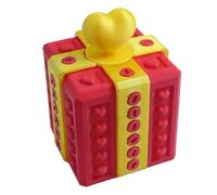 The Prank Box Boîte cadeau amusante pour Noël, la Saint-Valentin, le défi à vis surprise - Idéal pour un anniversaire, Noël, la Saint-Valentin - Rouge et jaune (A))