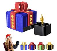 The Prank Box - Hilarant Screw Challenge avec surprise au doigt d'honneur - Boîte cadeau ennuyeuse avec vis, farce imprimée en 3D - Boîtes cadeaux ennuyeuses - Cadeau parfait (rouge bleu)