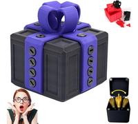 The Prank Box - Hilarant Screw Challenge with Middle Fingeres Surprise, Boîte cadeau ennuyeuse avec surprise de doigts du milieu, boîtes cadeaux ennuyeuses à vis, cadeau parfait pour toutes les