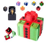 The Prank Box - Hilarious Screw Challenge with Middle Finger Surprise, 3D Printed Annoying Gift Box Ornaments, The Annoying Present, Prank Gift Box for Birthday, Christmas, Halloween (Green, Red)