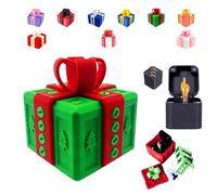 The Prank Box - Hilarious Screw Challenge with Surprise Box, Annoying Present Gift Box, 3D Printed Boxes with Screws, Prank Gift Boxes for Birthday, Christmas, Halloween(Green Red)