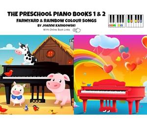 The Preschool Piano Songbooks 1 & 2: Easy beginner piano books for kids ages 3-5 that will have them playing and singing in a flash