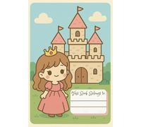 The Princess Notebook: Half ruled paper composition notebook for girls