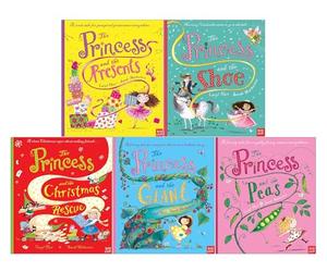The Princess Series 5 Books Collection Set by Caryl Hart, Sarah Warburton (The Princess and the Peas, The Presents, The Giant, The Shoe, Christmas Rescue)