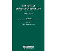 The Principles Of European Contract Law, Parts I And Ii