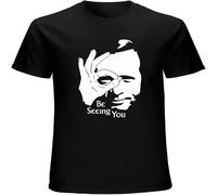 The Prisoner Be Seeing You Movie T Shirt Mens Unisex Tees Black XL