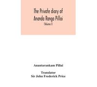 The Private Diary Of Ananda Ranga Pillai