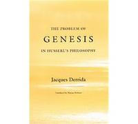 The Problem of Genesis in Husserls Philosophy by Jacques Ecole Pratique des Hautesetudes en Sciences Sociales in Paris Derrida Hardcover Book Jacques Derrida (Auteur)