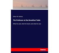 The Professor at the Breakfast Table: What he said, what he heard, and what he saw