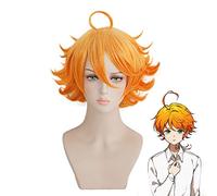 The Promised Neverland Emma Orange perruque courte Cosplay Costume Yakusoku no Neverland résistant à la chaleur cheveux synthétiques jeu de rôle perruques