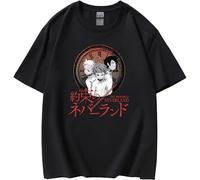 The Promised Neverland T-Shirt Emma Norman Ray Manga Print T-Shirt Summer Fashion Round Neck Short Sleeve T-Shirts à Manches Courtes(Medium)