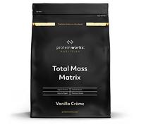 The Protein Works - Gainer Musculation Total Mass Matrix Avec Shaker et Cuillère Gratuits - Gainer Riche en Protéines - Vanille Crème - 2kg