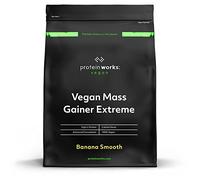 THE PROTEIN WORKS Gainer Vegan Extreme | Banane Ontueuse | Protéine en poudre hypercalorique | Prise de poids | Vitamines & Minéraux | Protein Works | 1kg