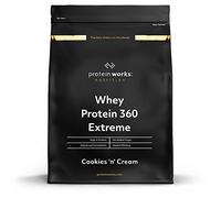 THE PROTEIN WORKS - Protéine Whey 360 Extrême | Premium Whey Shake | Apport protéinés | Protéines haut de gamme | 34 Servings | Cookies Crème | 1.2kg