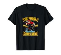 The Puddle Stops Here Plumber Pipe Pun Graphique T-Shirt