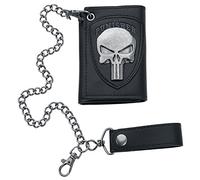 The Punisher Logo Portefeuille noir/argent