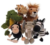 The Puppet Company Animaux Africains Lot de 6 Marionnettes à Doigts