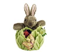 The Puppet Company Hide-Away Puppets Rabbit in a Lettuce (with 3 Mini Beasts) Multicolore