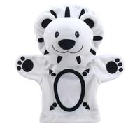 The Puppet Company - Ma première marionnette à main de lion noir et blanc - dès la naissance - PC003804