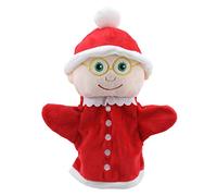 The Puppet Company - Marionnette My First Christmas - Marionnette à Main Mère Noël dès la Naissance - PC003826, Rouge