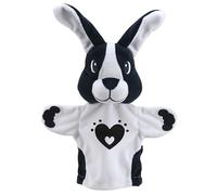Marionnette Lapin Noir Et Blanc Noir TU