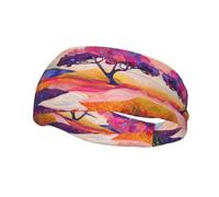 The Purple Tree Bandeau anti-transpiration pour homme et femme - Design unique, antidérapant, bandeau d'entraînement et de sport