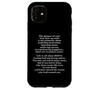The Purpose Of Your Time Here Life Is All About Jésus Coque pour iPhone 11