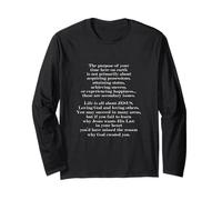 The Purpose Of Your Time Here Life Is All About Jésus Manche Longue