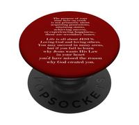 The Purpose Of Your Time Here Life Is All About Jésus PopSockets PopGrip Adhésif