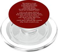 The Purpose Of Your Time Here Life Is All About Jésus PopSockets PopGrip pour MagSafe