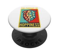 The Pursuit of Hoppiness Brew Local Beer Master Geek PopSockets PopGrip Adhésif