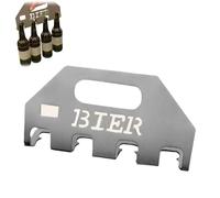 The Quad Beer Opener & Carrier,Stainless Steel Beers Opener & Beer Holder with Handle,Portable Compact Bottle Opener for 4 Bottles for BBQ,Parties,And Tailgates (1)