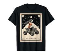 The Quad Girl ATV Carte de Tarot 4 Roues Squelette Witchy Moon T-Shirt