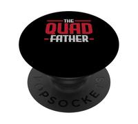 The Quadfather ATV Rider Quad Bike Daddy Fête des Pères PopSockets PopGrip Adhésif