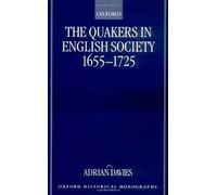 The Quakers In English Society, 1655-1725