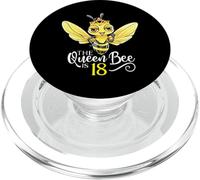The Queen Bee is 18 Honeybee Hive 18e Anniversaire Femme PopSockets PopGrip pour MagSafe