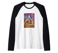 The Queen, Cool Hand Drawn Graffiti Queen Cartoon Graphic Manche Raglan