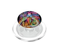 The Queen, Cool Hand Drawn Graffiti Queen Cartoon Graphic PopSockets PopGrip pour MagSafe