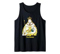 The Queen, Cool Hand Drawn Queen Cartoon Graphic Design Débardeur