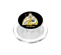 The Queen, Cool Hand Drawn Queen Cartoon Graphic Design PopSockets PopGrip pour MagSafe