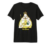 The Queen, Cool Hand Drawn Queen Cartoon Graphic Design T-Shirt Haut de Gamme