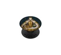 The Queen, Cool Portrait Drawn Art, Be a Queen Graphic PopSockets PopGrip Adhésif