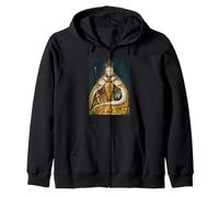 The Queen, Cool Portrait Drawn Art, Be a Queen Graphic Sweat à Capuche