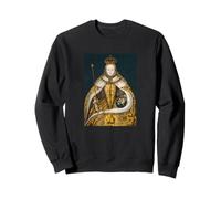 The Queen, Cool Portrait Drawn Art, Be a Queen Graphic Sweatshirt