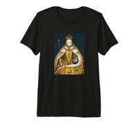 The Queen, Cool Portrait Drawn Art, Be a Queen Graphic T-Shirt Haut de Gamme